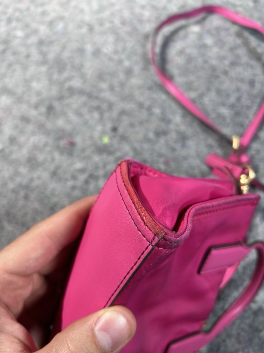 Tory Burch Pink Small Satchel Top Handle Bag with Detachable Strap Gold Hardware - Picture 6 of 15